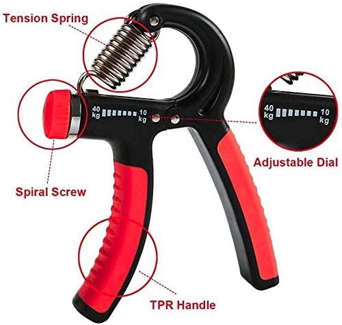 Hand Grip Strengthener-Eoney Adjustable Hand Grip Exerciser，Hand Gripper with Resistance Range 22 to 88 Lbs(10-40kg)