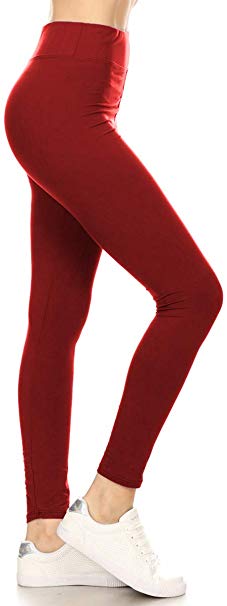 Leggings Depot High Waisted Solid Yoga Leggings