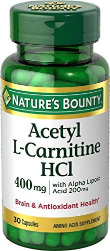 Nature's Bounty L-Carnitine and ALA Capsules: Boost Your Energy Naturally, 200mg, 30 Capsules
