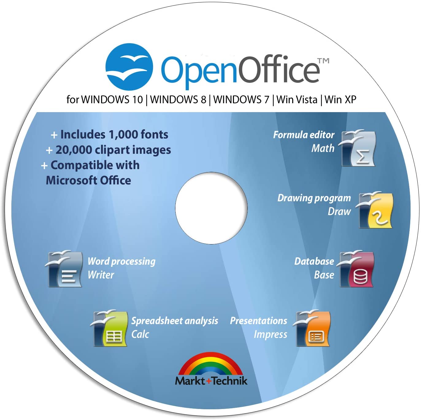 Office Suite Special Edition for Windows 10-8-7-Vista-XP | PC Software and 1.000 New Fonts | Alternative to Microsoft Office | Compatible with Word, Excel and PowerPoint