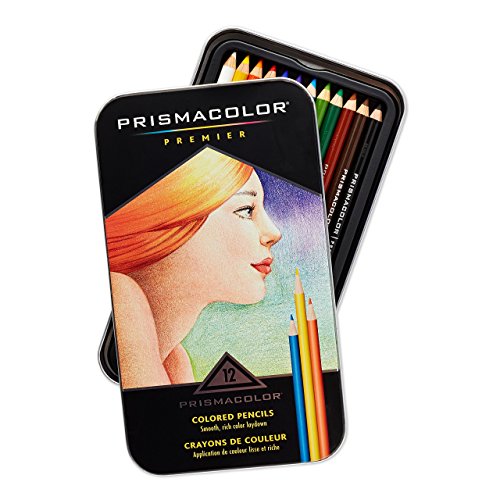 Prismacolor Premier Colored Pencils, Soft Core - 12 Pack Assorted Colors for Seamless Blending and Artistic Brilliance