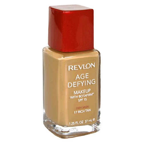 Revlon Age Defying Makeup with Botafirm, SPF 15, Dry Skin, Rich Tan 17