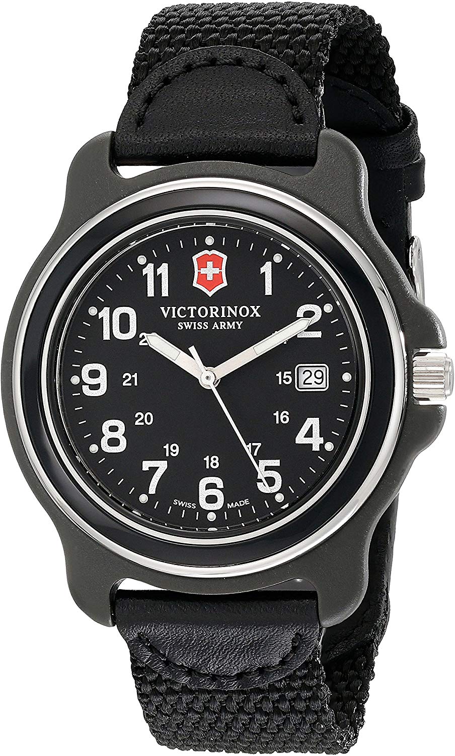 Victorinox Men's 249087 Original XL Black Stainless Steel Watch