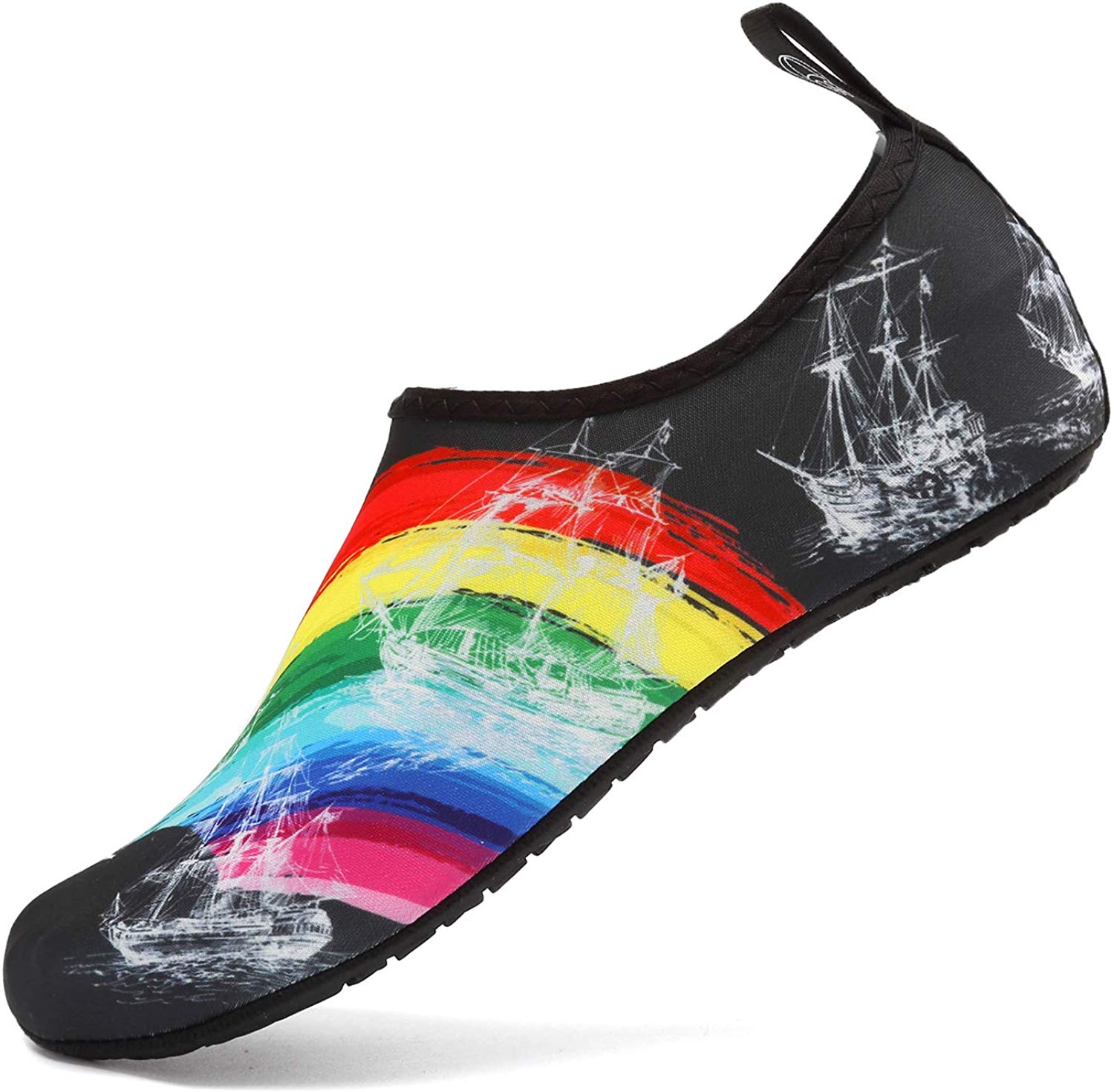 VIFUUR Water Sports Shoes Barefoot Quick-Dry Aqua Yoga Socks Slip-on for Men Women Kids