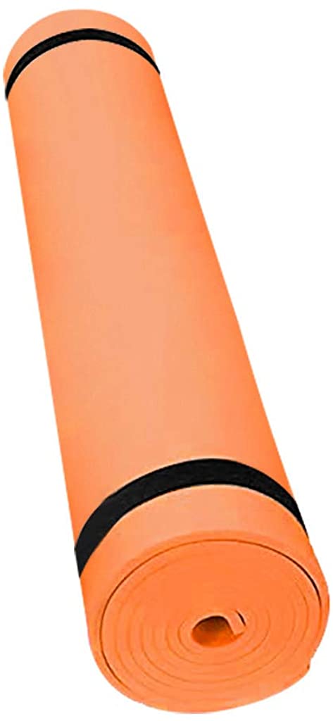 WEI MOLO@ EVA Yoga Mat with Carrying Strap,4mm Thick Gymnastic Pilates Fitness Mat Non-Slip Exercise for Home Gym