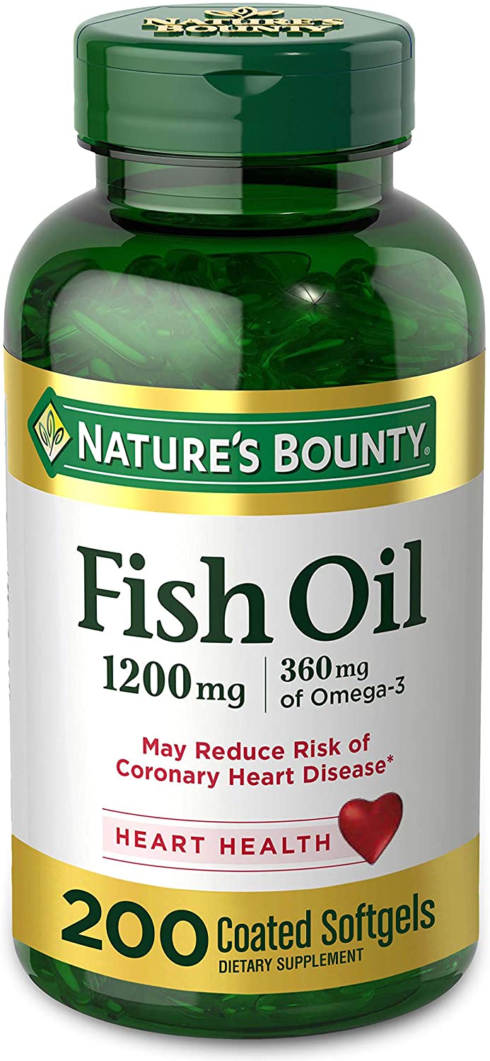 Nature s Bounty Fish Oil 1200 mg Omega-3, 200 Rapid Release Softgels