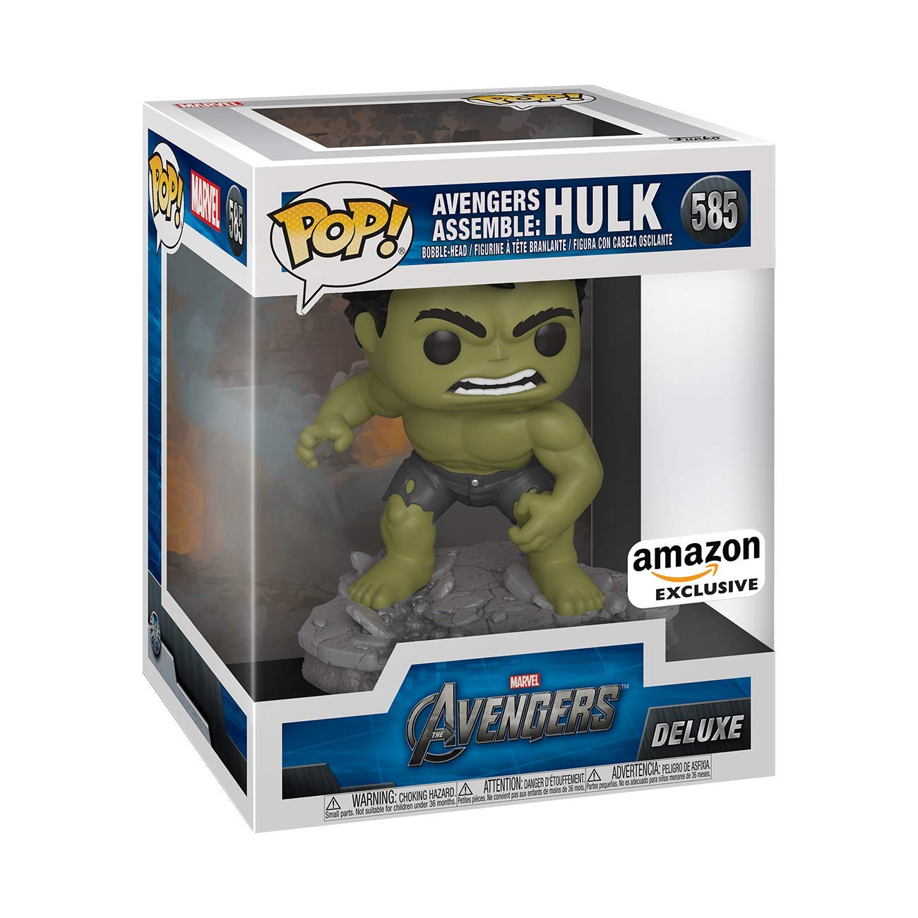 Funko Pop! Deluxe, Marvel: Avengers Assemble Series - Hulk, Amazon Exclusive, Figure 2 of 6