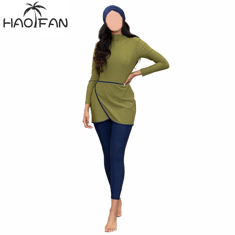 Swimsuit 3pcs Islamic Burkinis Wear Bathing Suit