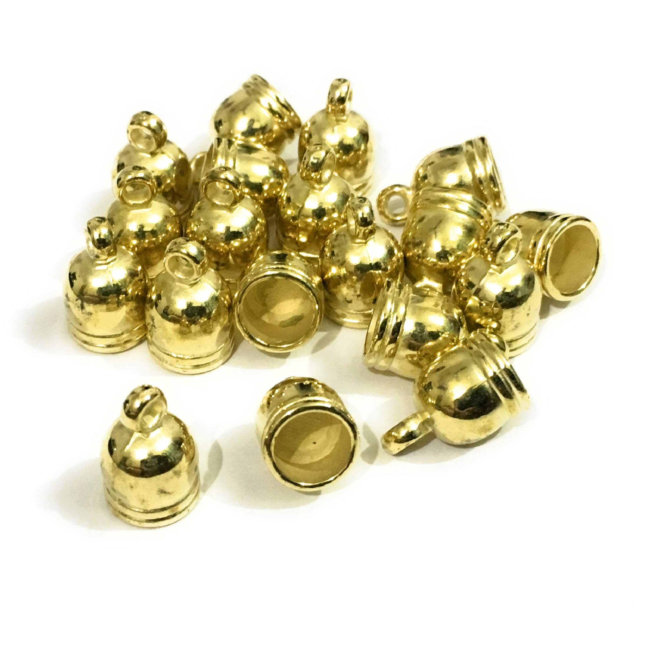 JBN Jewels Tassel Caps for Jewelry Making (Golden) - Pack of 20 Pieces