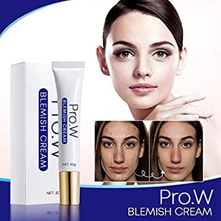 Keeplus Pro.W Blemish Cream, Non-Irritating Facial Blemish Skin Repair Cream, Instantly Blemish Removal, Accurately Repairment, Easy to Use, Safe on Skin (White)