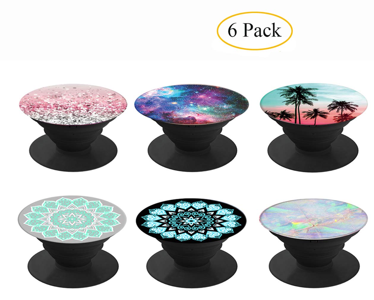 Premium Expanding Phone Socket,Mount Holder for Cellphone Pack 6