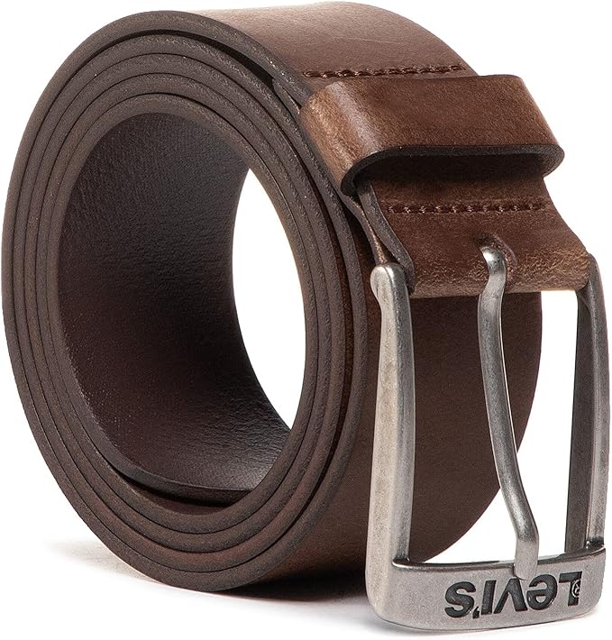 Levi's New Duncan Unisex Leather Belt (100% Italian Cowhide)