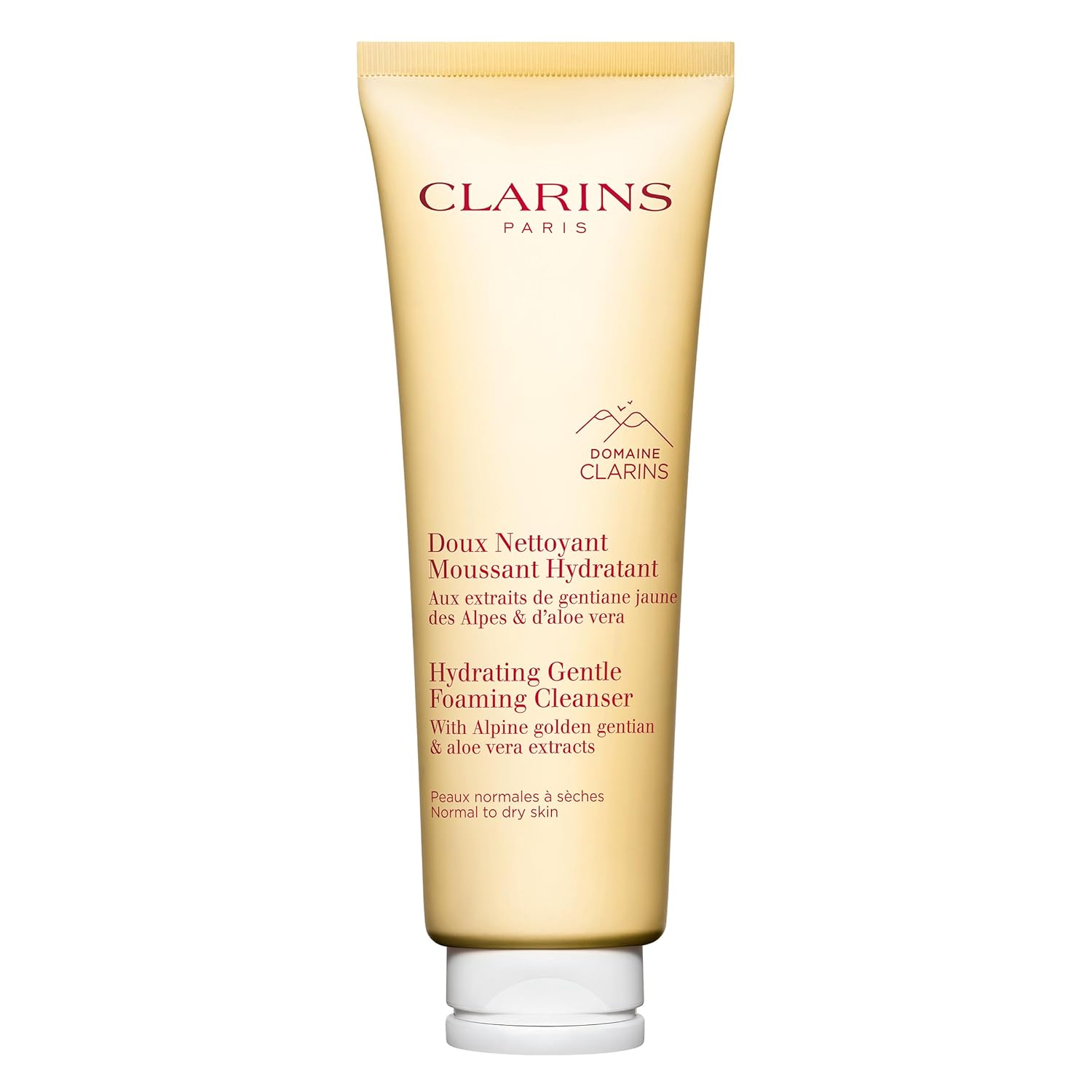 Clarins NEW Hydrating Gentle Foaming Face Cleanser with Aloe Vera to Boost Hydration for Normal To Dry Skin Type