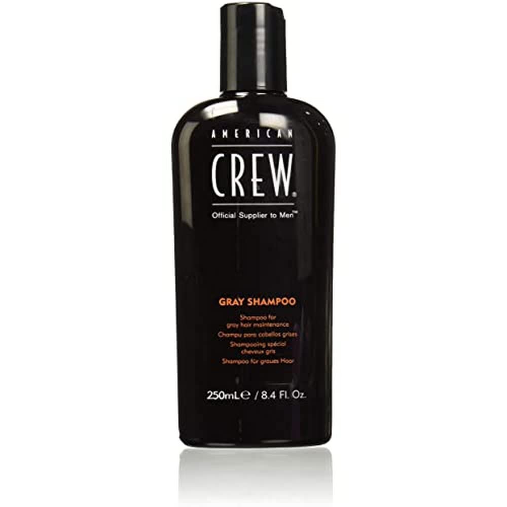 American Crew Gray Shampoo — 8.45 fl oz | Tone & Enhance Gray, Silver & Salt-and-Pepper Hair (Imported)