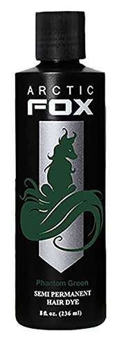 Arctic Fox Vegan and Cruelty-Free Semi-Permanent Hair Color Dye (8 Fl Oz, PHANTOM GREEN)
