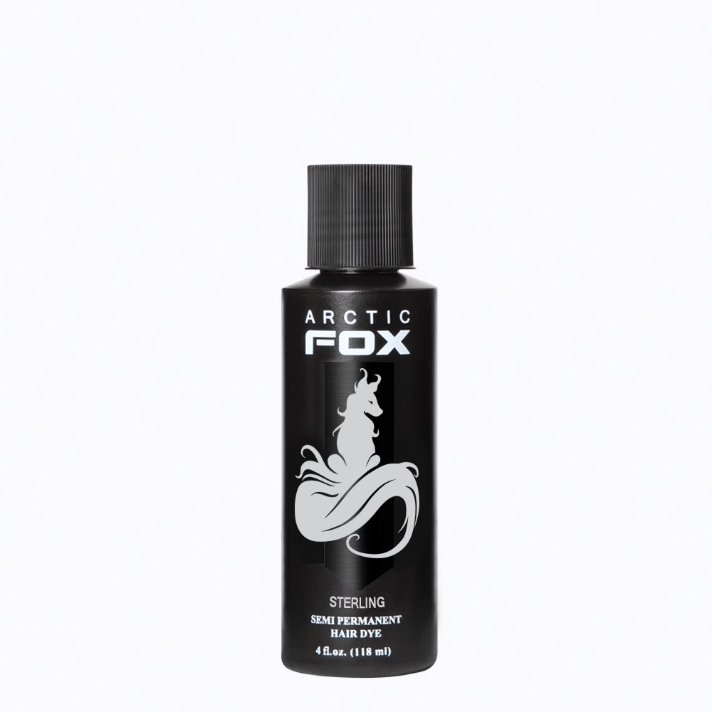 Arctic Fox Vegan and Cruelty-Free Semi-Permanent Hair Color Dye, Sterling - 4 Fl.Oz (118ml)