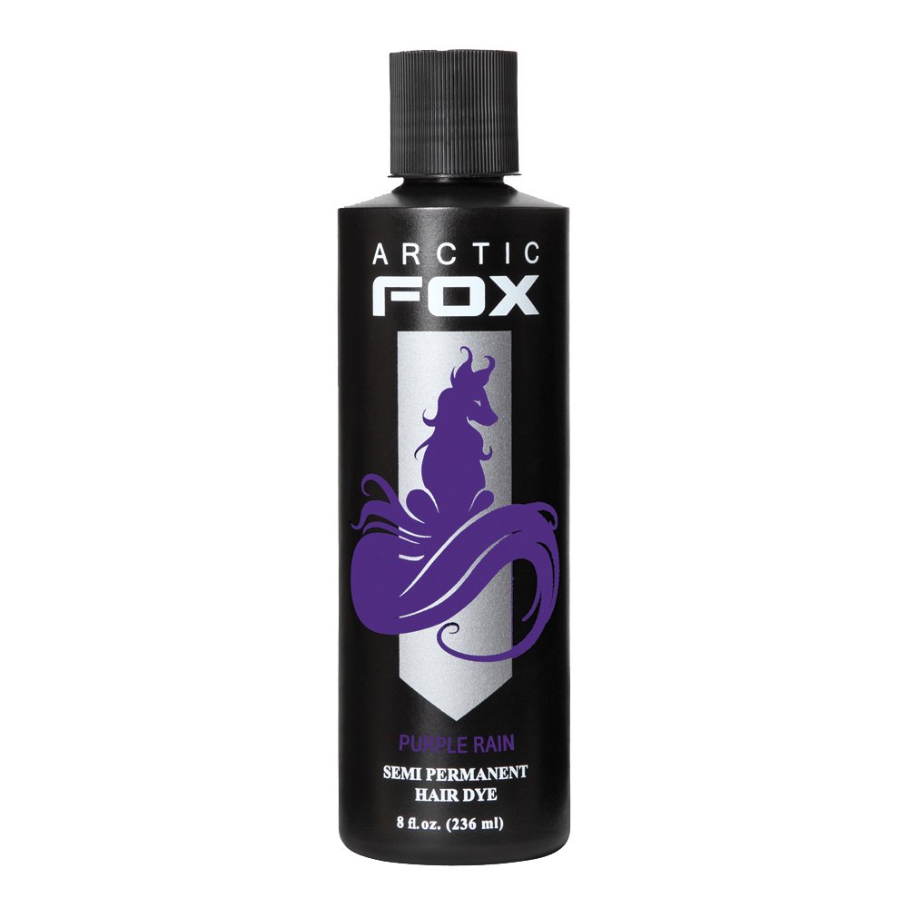 Arctic Fox Vegan and Cruelty-Free Semi-Permanent Hair Color Dye (8 Fl Oz, PURPLE RAIN)
