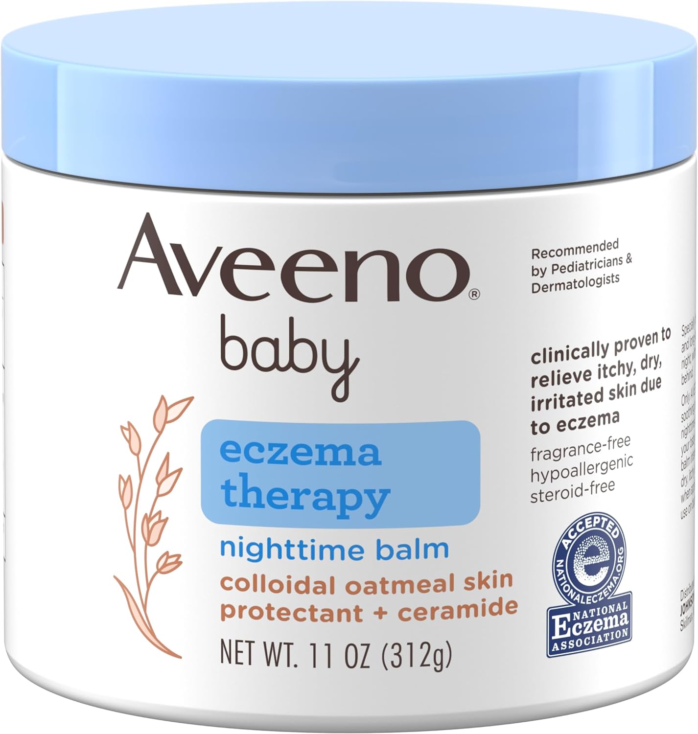 Aveeno Baby Eczema Therapy Nighttime Balm, 11 Oz