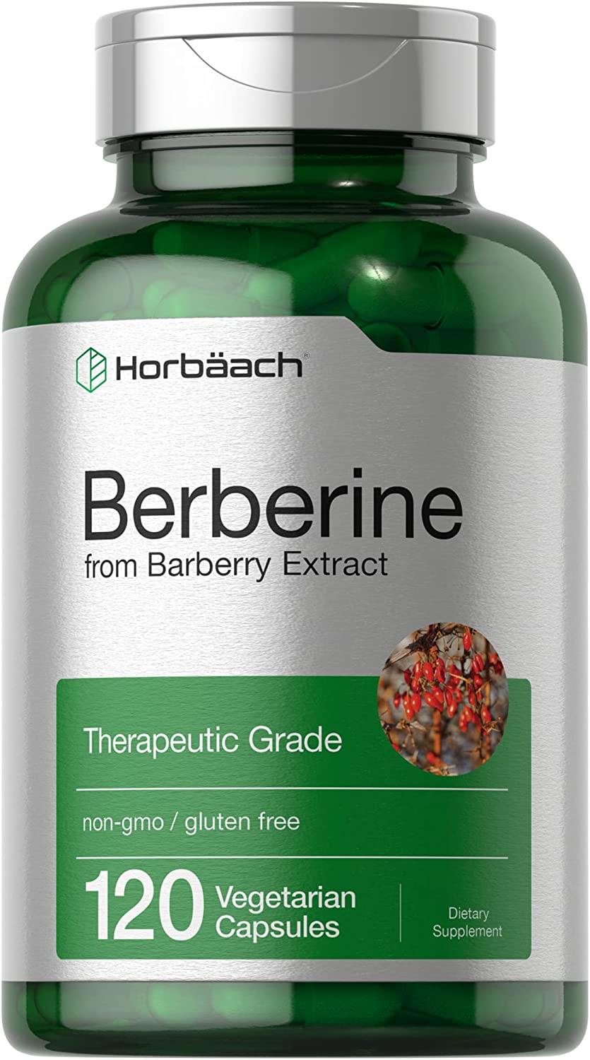 Horbaach Berberine HCl from Barberry Extract Supplement - 120 Caps