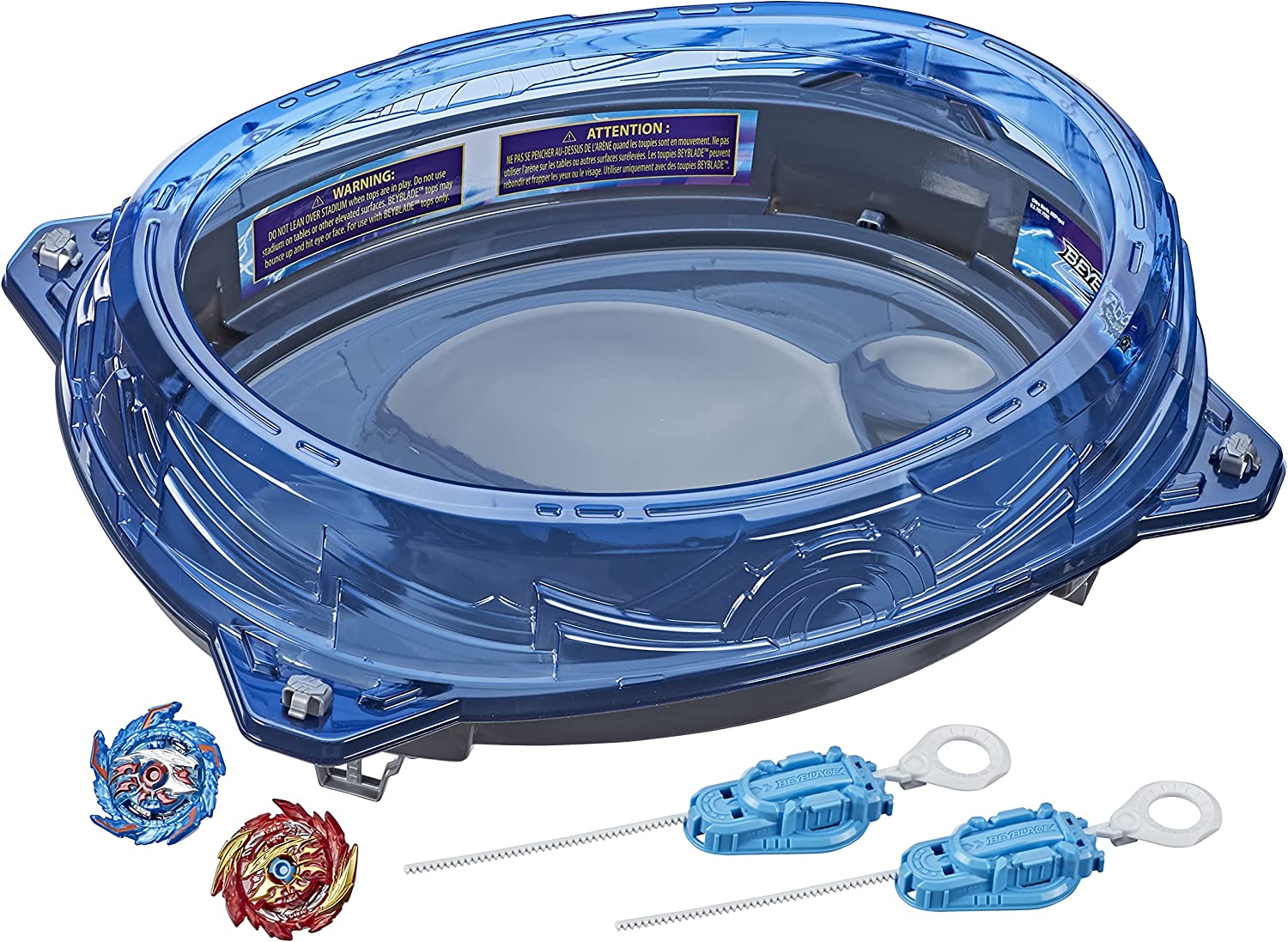 BEYBLADE Burst Surge Speedstorm Volt Knockout Battle Set – with Beystadium, 2 Battling Top Toys and 2 Launchers