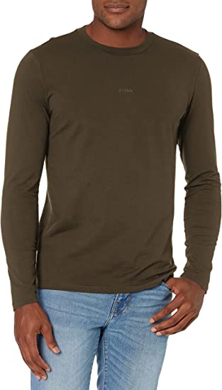 BOSS Men's Shirt - Dark Military Green