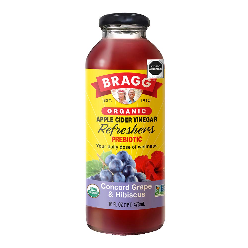 Bragg Organic Apple Cider Vinegar, Grape Acai - 16 Fl.Oz (473ml)