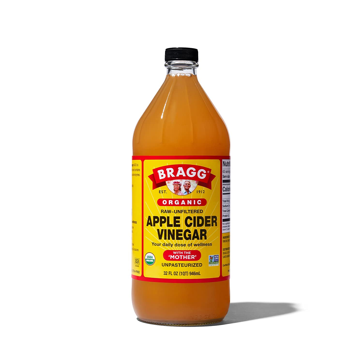 Bragg USDA Organic Raw Apple Cider Vinegar - 32 Fluid Ounce (946ml)