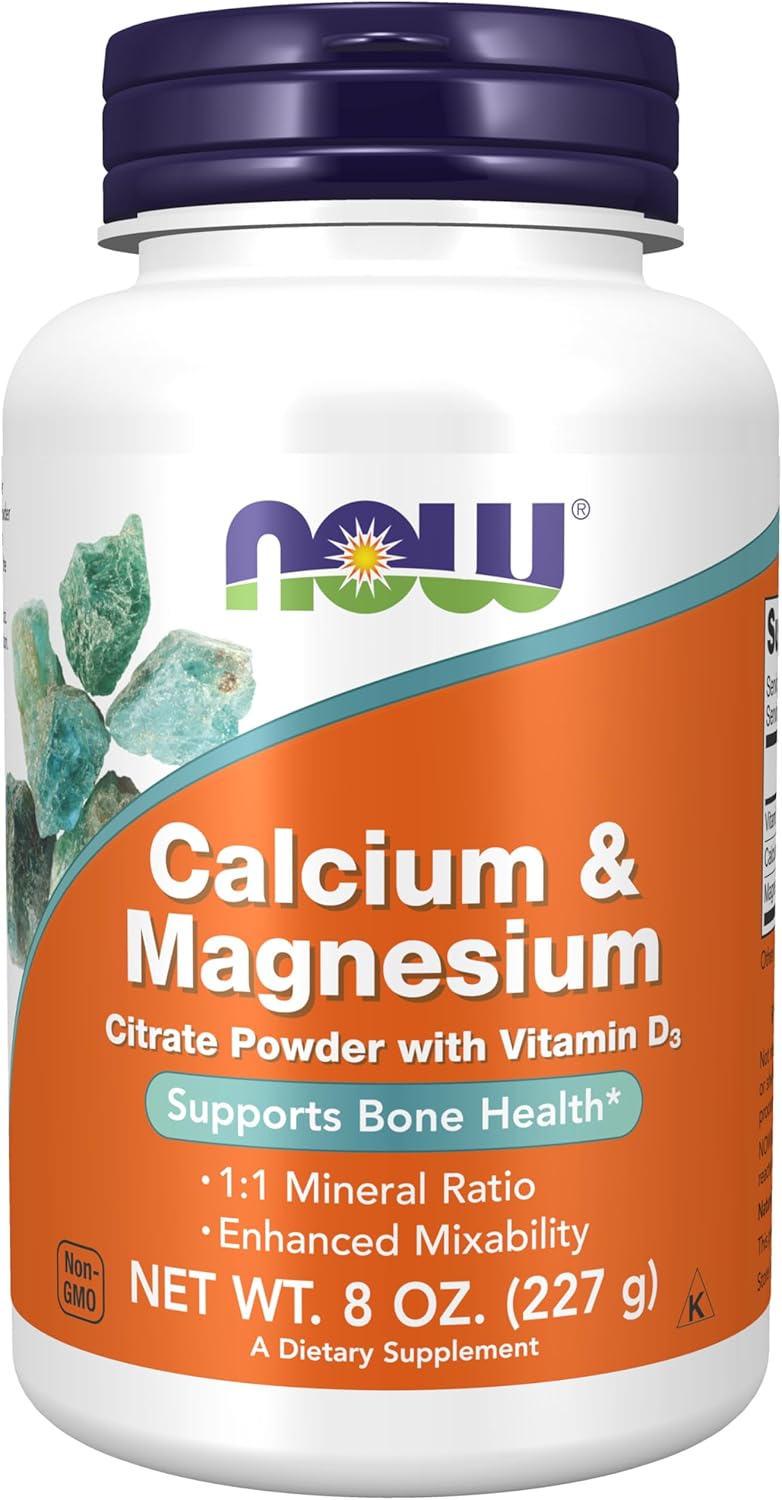 NOW Foods Cal-Mag Citrate, 8 Ounces