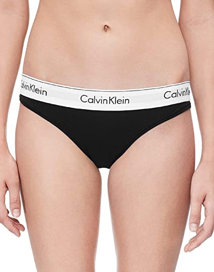 Calvin Klein Women s Modern Cotton Bikini Panty, Black, Medium
