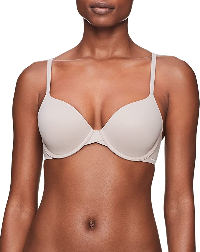 Calvin Klein Women's Perfectly Fit Lightly Lined T-Shirt Bra with Memory Touch - Fresh Taupe