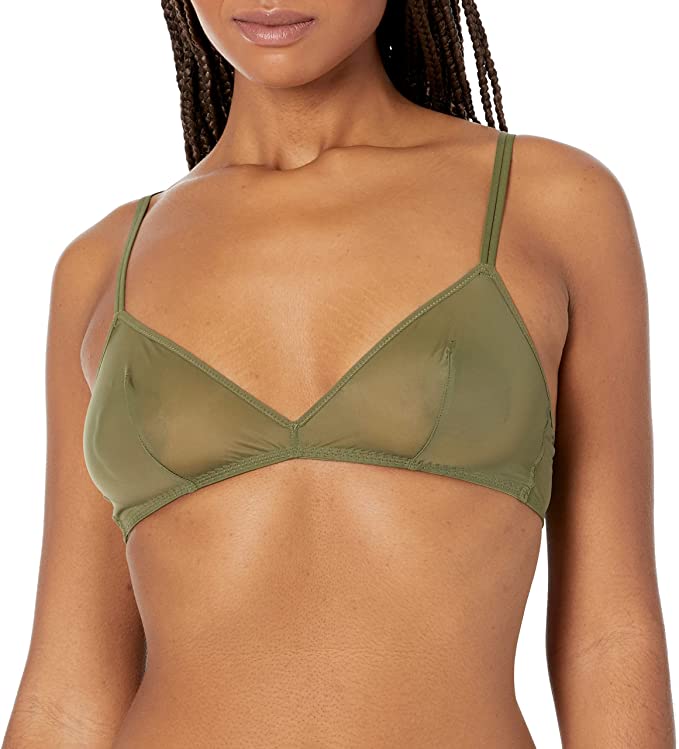 Calvin Klein Women's Sheer Marquisette Unlined Triangle Bra - Napa
