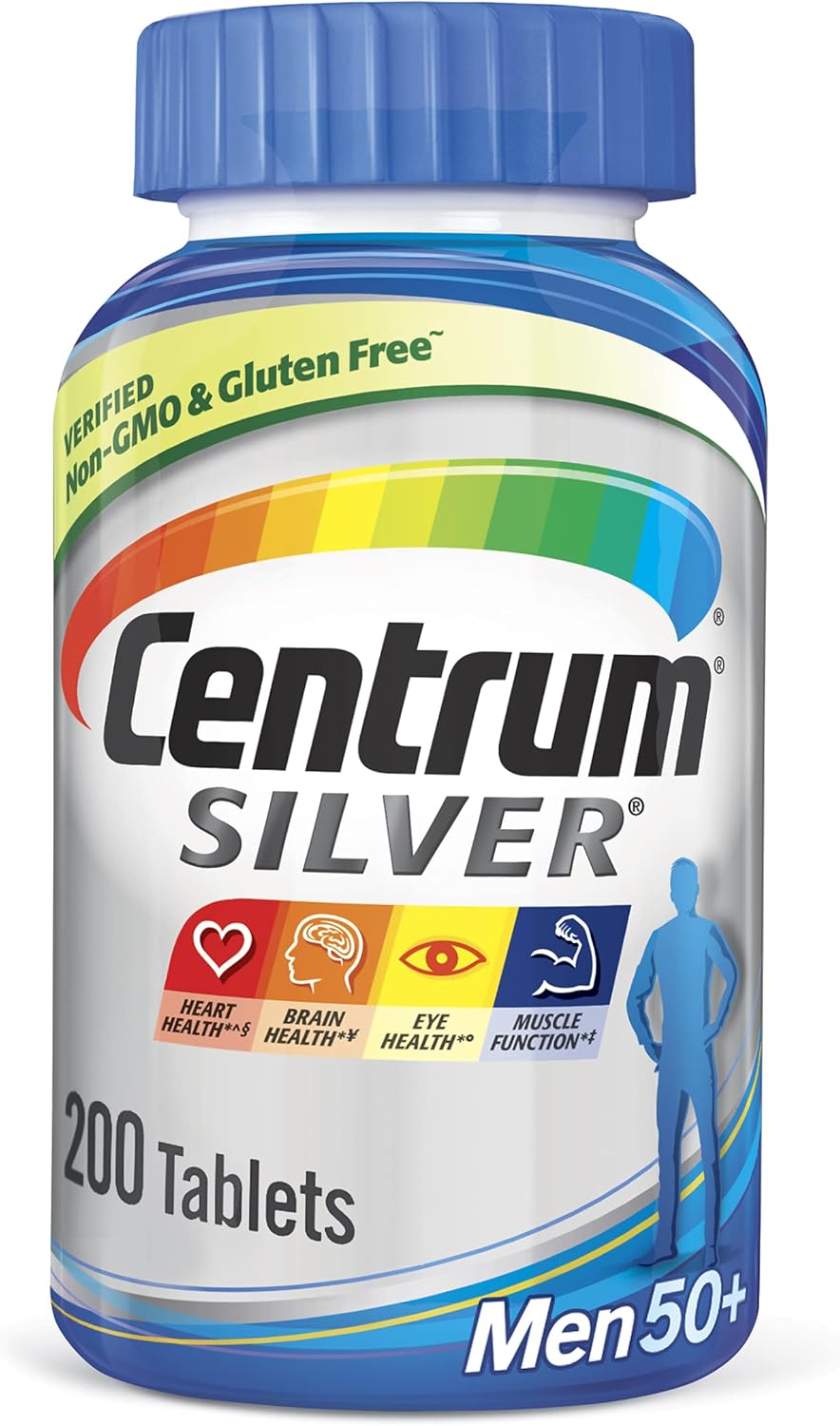 Centrum Silver Men 50 Plus Multivitamin, 200 Tablets