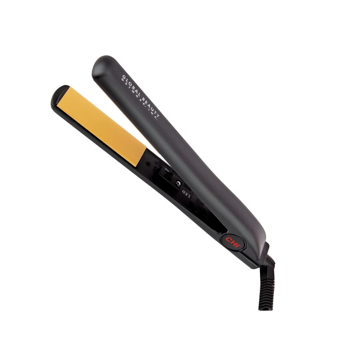 CHI Original Ceramic Hair Straightening Flat Iron | 1" Plates | Black | Professional Salon Model Hair Straightener