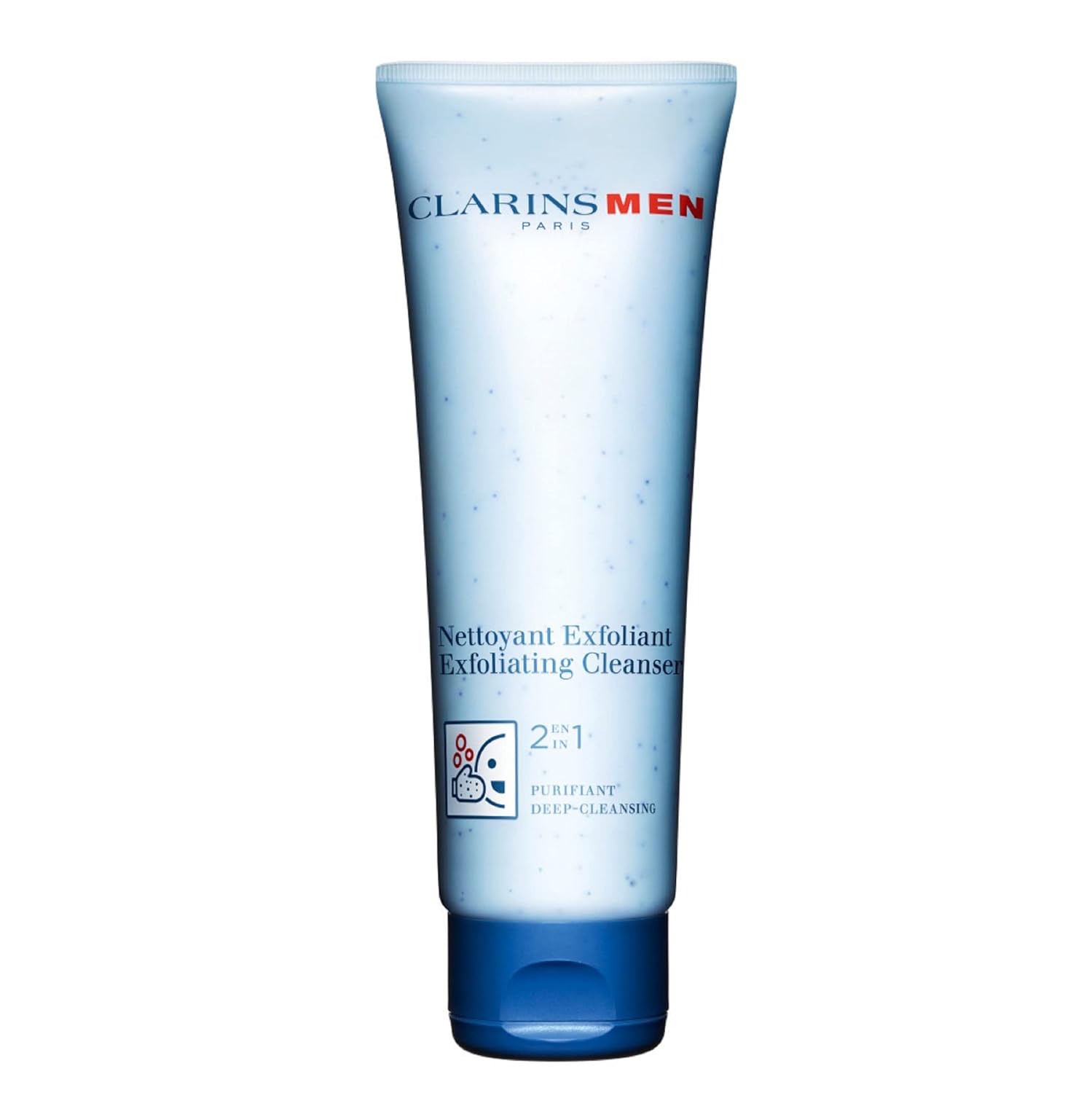 CLARINSMEN Exfoliator Cleanser | Exfoliating Face Wash For Men | Deeply Cleanses Impurities and Clears Out Clogged Pores | Contains Salicylic Acid | All Skin Types | 4.4 Ounces