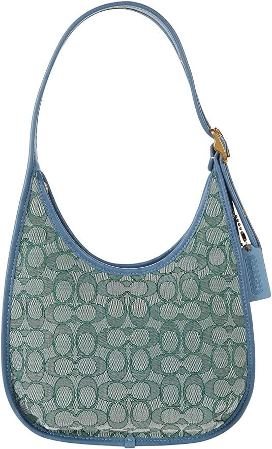 COACH The Coach Originals Signature Jacquard Coach Ergo Shoulder Bag - B4/Green Azure