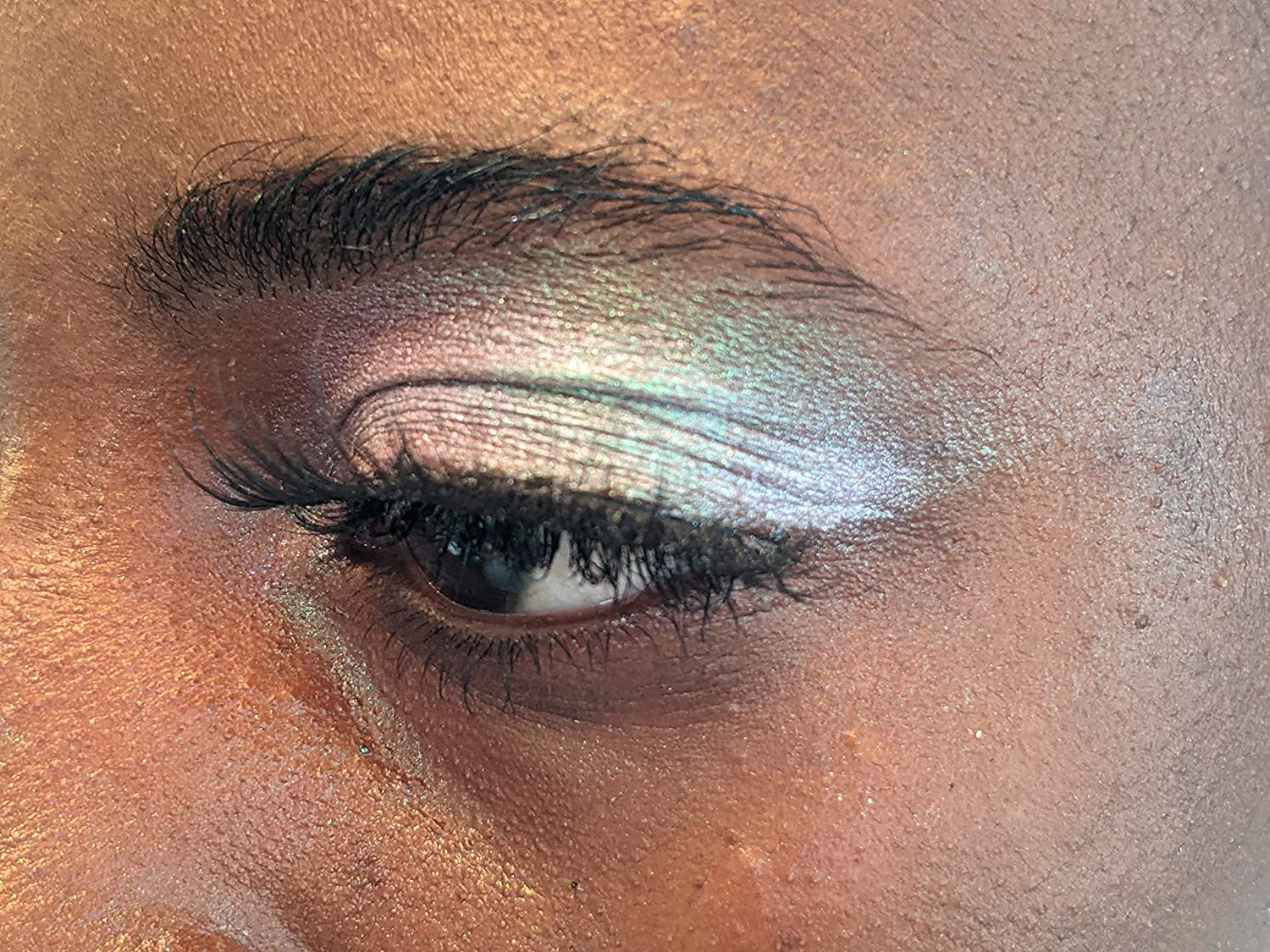 Concrete Minerals White MultiChrome Eyeshadow 00% Vegan and Cruelty Free, Handmade in USA - 0.2 Oz (6.0g)