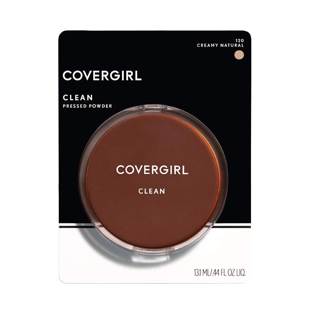 COVERGIRL Clean Pressed Powder Foundation Creamy Natural, 120, - 0.44 Fl.Oz (13 ml)