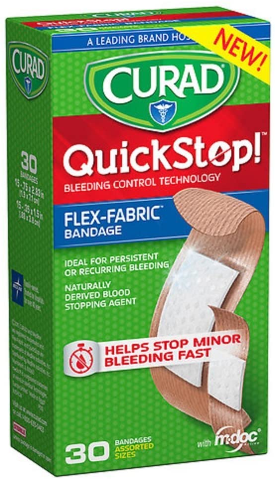 New Curad Clinical care Quickstop Bleeding Stop Bandage - 0.63oz (18g)