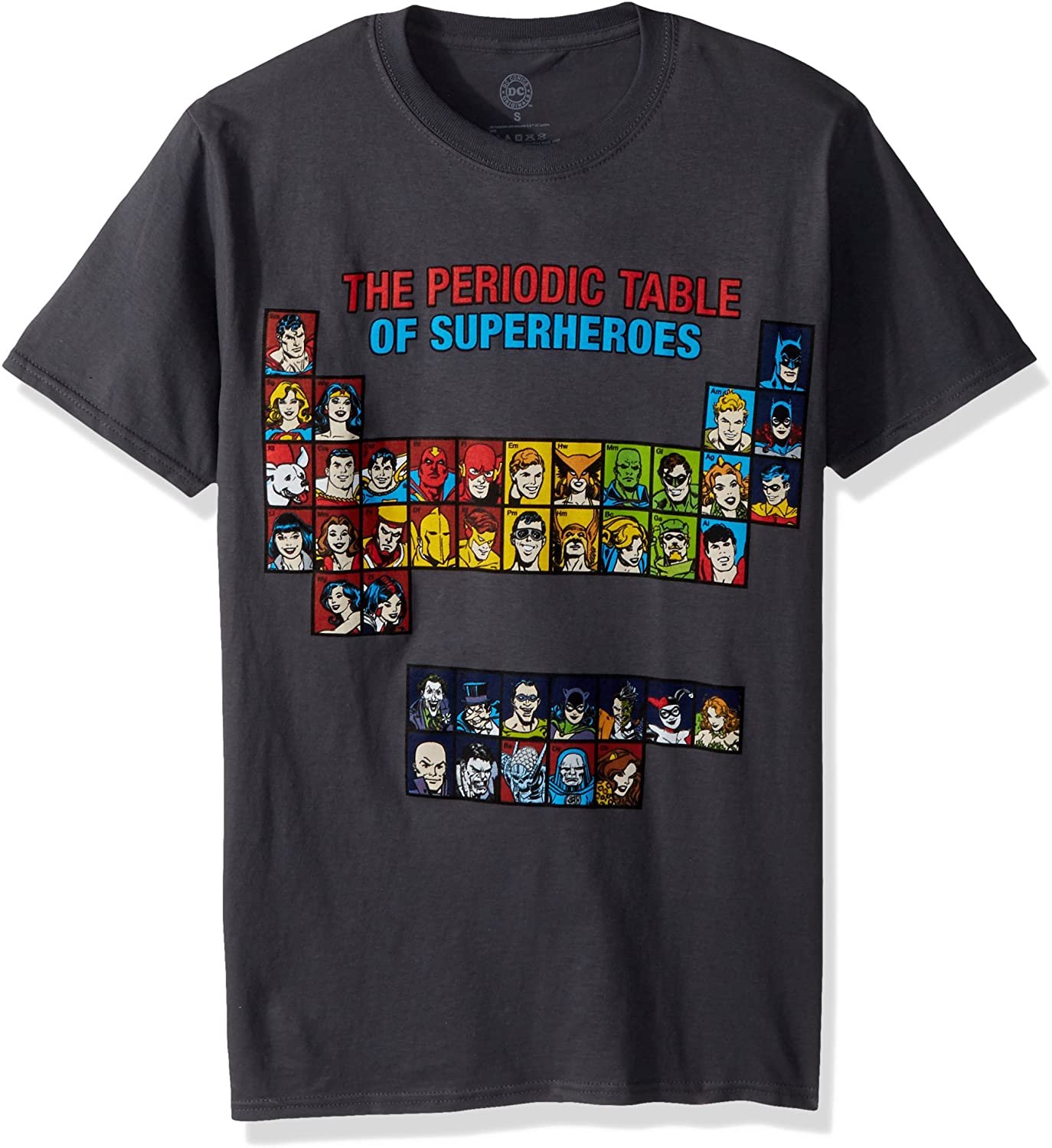 DC Comics Periodic Table Of Super Heroes Men s T Shirt (X-large)