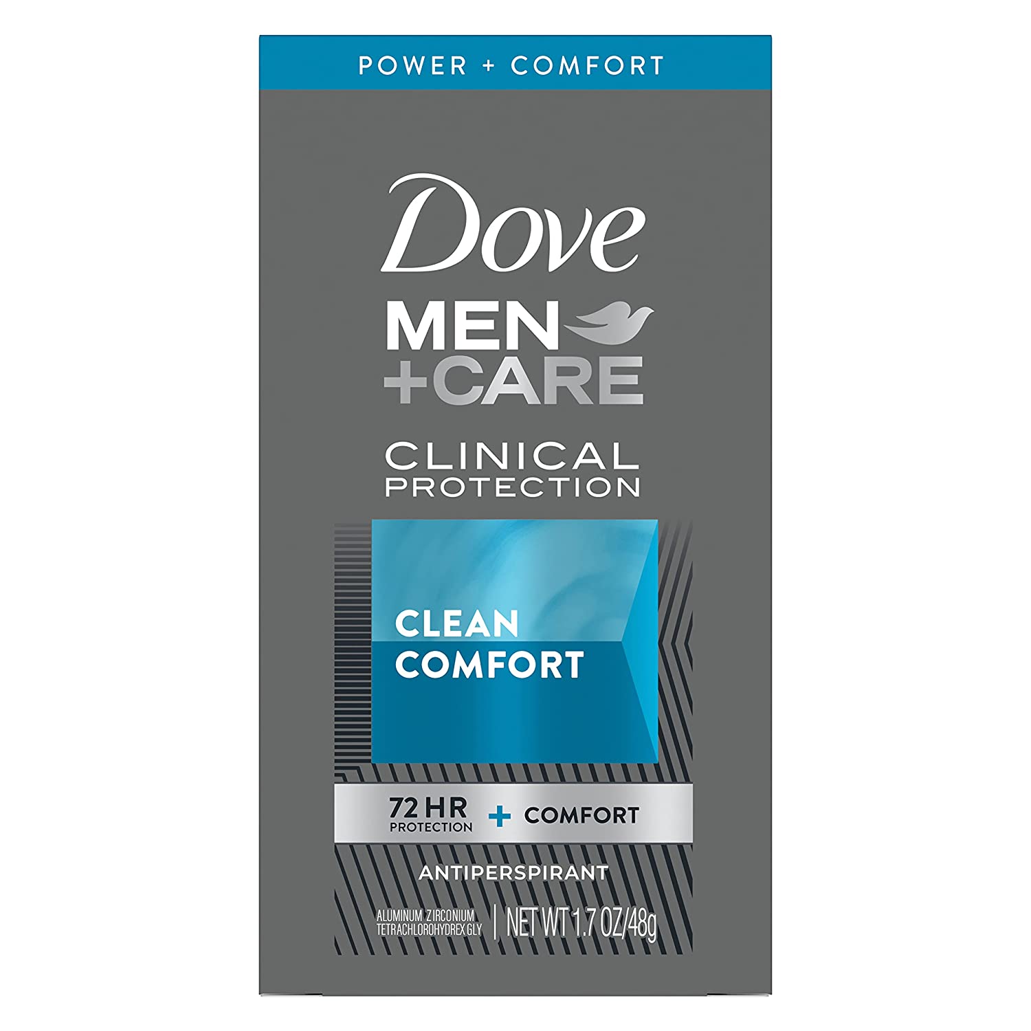 Dove Men+Care Clinical Protection Antiperspirant Deodorant, Clean Comfort 1.7 oz (48g)