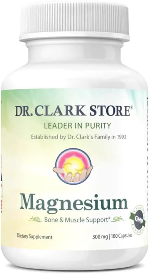 Dr. Clark Magnesium Oxide Supplement, 300mg, 100 capsules