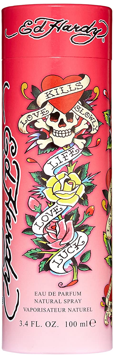 Ed Hardy Women's Perfume Fragrance by Christian Audigier, Eau De Parfum - 3.4 Fl Oz (100ml)