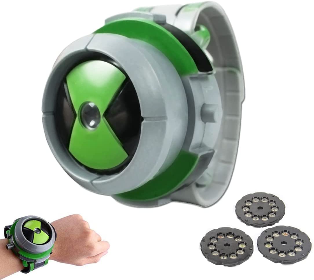 Eonthry Ben 10 Toys Watch for Boys Kids Projector Watch - Green & Gray
