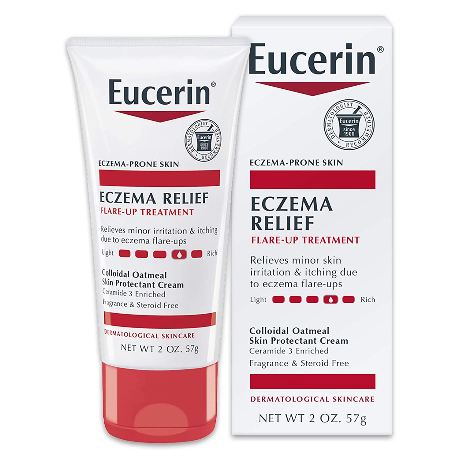 Eucerin Eczema Relief Flare-up Treatment Provides Immediate Relief for Eczema-Prone Skin - 2Oz. (57g)