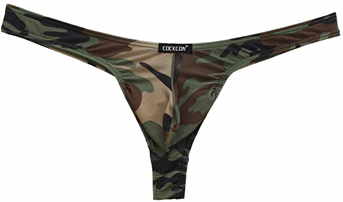 Men s Camouflage G String Thong Bikini Underwear Briefs