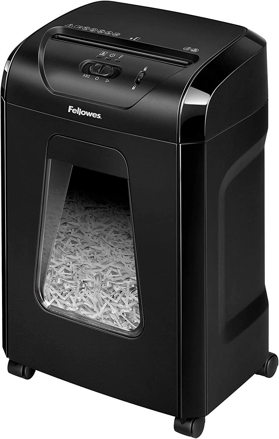Fellowes 12C15 Paper Shredder, 12 Sheet Cross-Cut Paper Shredder for Home and Office - Black