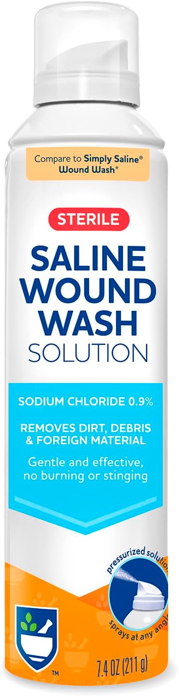 Saline Wound Wash Spray - 7.4 fl oz