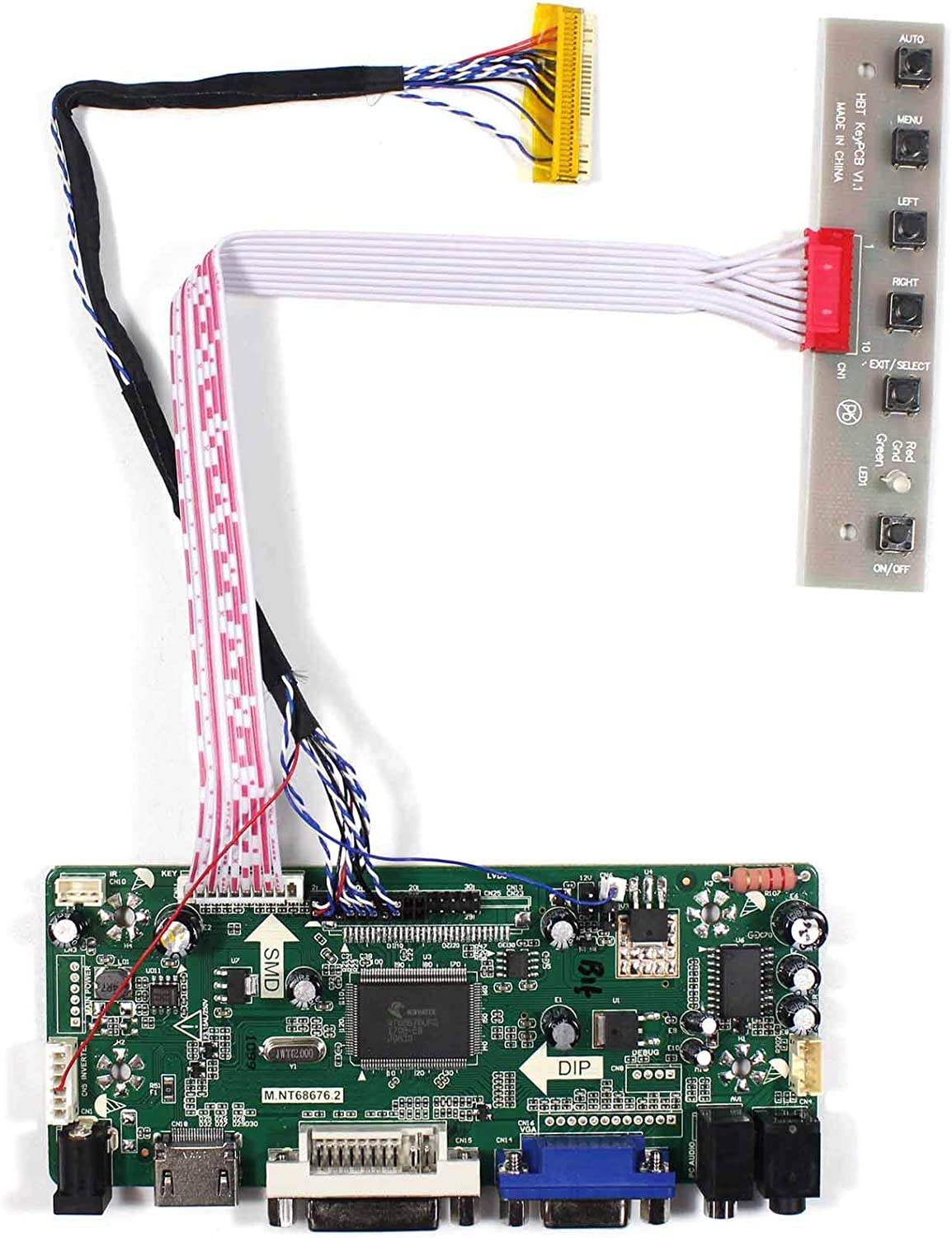 HDMI VGA DVI Audio LCD Driver Board For 10" 8.9" 30Pin LCD Panel