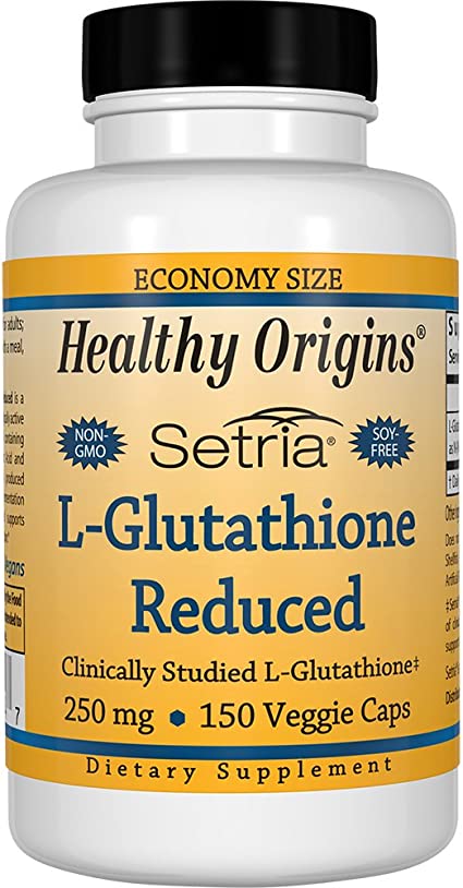 Healthy Origins L-Glutathione Natural Multi Vitamins, 250 Mg Reduced - 150 Count