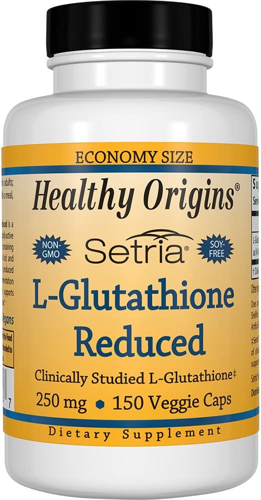 Healthy Origins L-Glutathione (Setria) 250 mg - 150 Capsules
